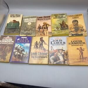Lot of 10 Louis L’Amour “The Sacketts” Series Trade Paperback Western Books (3)
